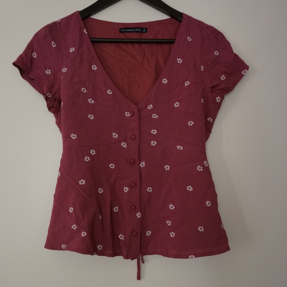 Abercrombie Pink Flowery Blouse